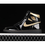 Nike Air Jordan 1 Retro High Og Black Metallic Gold 11.5us