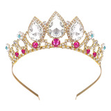 Tiaras Bling Bling Princess Crown Para Niñas, Modelo Catwalk