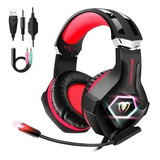 Diadema Gamer Usb Plug 3.5 Audio Microfono Control Volumen