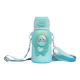 Botella Termica Infantil Termo Con Pico Correa Kawaii Acero