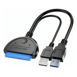 Adaptador Doble Usb 3.0 Disco Duro Ssd Sata 2.5. 