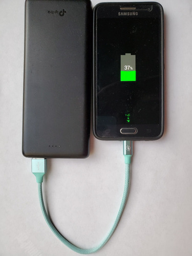 Cable Power Bank Micro Usb 25 Cm Corto Carga Rapida 