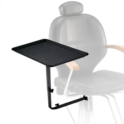 Charola Metlica Giratoria Silla Corte Barbero Letmex Bm200 Color Negro
