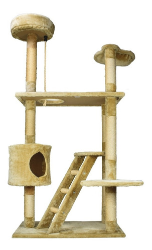 Mueble Para Gato Con Casa Y Escalera 158 Cm Fl8459