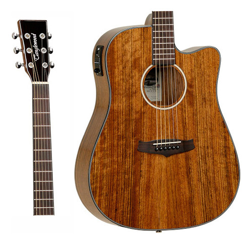 Violao Tanglewood Eletrico Folk Exotic Tw28ce-x-ov Natural