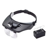 Lupa Binocular Manos Libres Con Lente Organica Y Luz Led