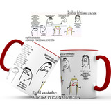 Mug  Taza Oreja Roja Betty La Fea Escena Meseros Armando