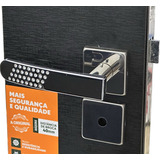 Fechadura Banheiro Cromada Stam 823/21 Roseta Quadrada Inox