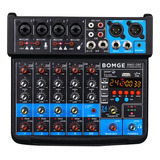 Bomge Consola Mezcladora De Sonido Mini Dj De 6 Canales Con