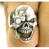 Anillo Esqueleto  Calavera Puro Diamante Shoppers King Baby