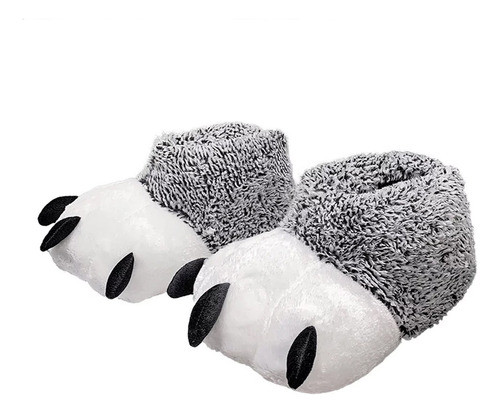 Pantuflas Cerradas Súper Abrigadas Garras Oso De Felpa