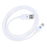 Cable Usb 2.0 Tipo C Premium Para Carga Y Datos 3a Lexingham Color Blanco