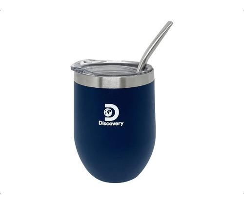 Vaso Discovery Mate Acero Inoxidable 350ml Con Tapa Bombilla