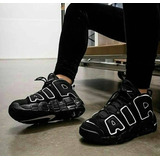 Tenis Uptempo Pippen Clasicc Black En Caja 