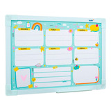 Planner Semanal Parede 40x30cm Lousa Planejador Abelinha