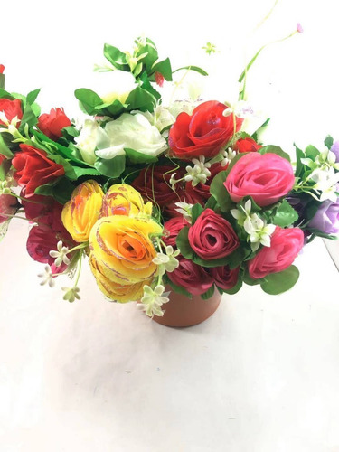 Flores Artificiales Para Decorar  Decorativas  7 Cabeza Flor