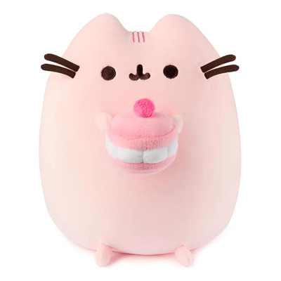 Gund Peluche Pusheen Cherry Macaron Squisheen Postre Color Rosa Claro