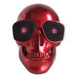 Kodeq - Altavoz De Calavera, Altavoces Inalámbricos Bluetoot Color Rojo 110v