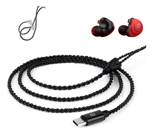 Trn Cable De Auriculares Tipo C Para Auriculares Con Cable