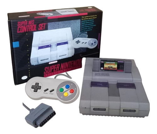 Super Nintendo, 1 Controle E 1 Cartucho