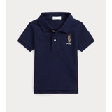 Camiseta Polo Ralph Lauren Bear - Menino 18 Meses