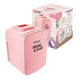 Mini Refrigerador Portatil Frigobar De 4 L Cold Hot Timco Color Rosa