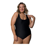 Maiô Liso Selene Adulto Feminino Verão Praia Plus Size