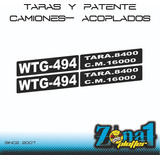 Calcomanias Taras Y Patentes Camiones Y Acoplados
