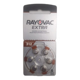 Bateria Pila Rayovac 312 Pr41 Americana Original X6 Audifono