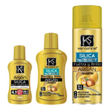 3 Pz Kerashine Argan Sílica Gotas 170ml + 300ml