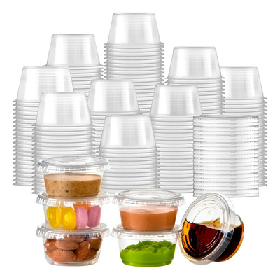 Paquete De 250 Vasos De Gelatina De 2 Oz Con Tapa | Meses sin interés