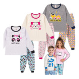 Kit 3 Pijama Infantil Lote De Roupa Menina Feminino Algodão