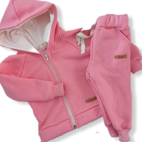 Conjunto 12m A 3 Años Jogging Y Campera Friza Premium