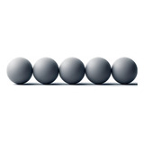 Set 5 Esferas De Plumavit 17.5 Cm