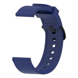 Pulseira De Silicone Gold Compatível Amazfit Bip U Pro A2008 Cor Azul-escuro