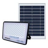 Foco Solar Led De 100 Vatios Con Control Remoto Y Placa Galaxy