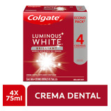 Crema Dental Colgate Luminous White Brilliant 4 X 75 Ml