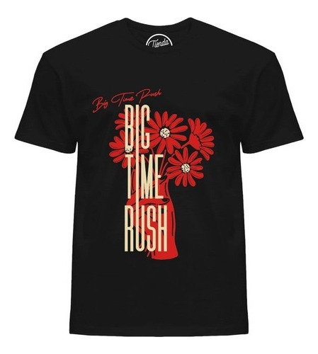 Playera Big Time Rush Flor Boy Band Pop T-shirt