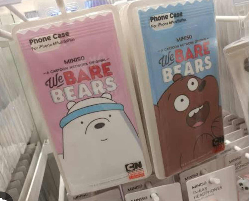 Capa (case) Miniso Para iPhone 7/8 Plus We Bare Bears