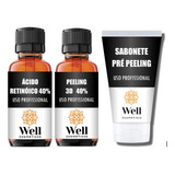 Kit Peeling 3d 40%(20ml)+acido Retinóico 40%(20ml)+brinde