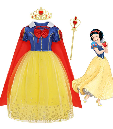 Vestidos De Princesa Blancanieves Para Fiesta O Cosplay | Meses sin interés