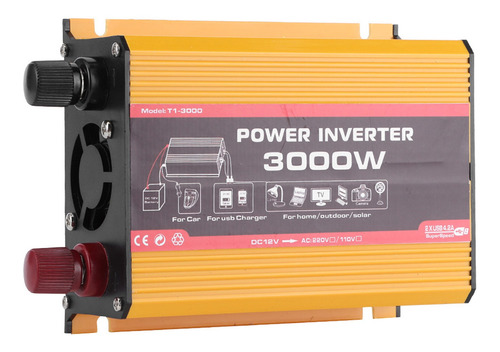 Inversor De Coche 3000w Convertidor De Potencia Automático D