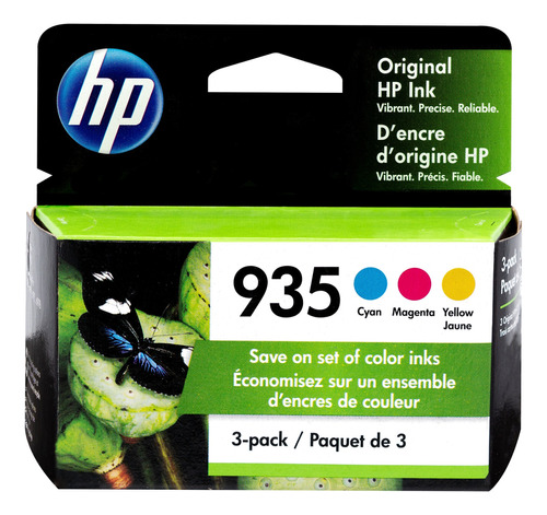 Original Hp Ink Cartucho Impresora Tinta 935 Pack / 3 Piezas