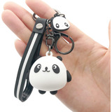 Llavero De Silicona De Panda Con Diseño De Animales