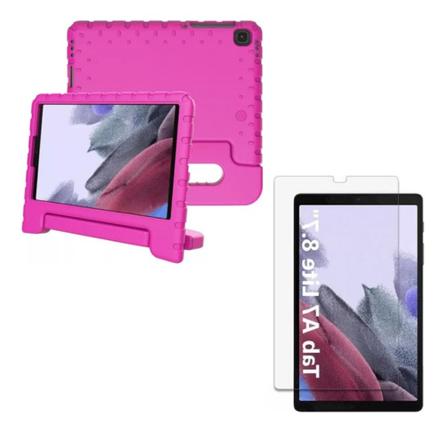 Funda Maletin Compatible Samsung Tab A7 Lite T220 + Vidrio