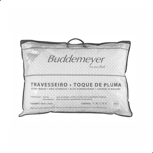 Travesseiro Toque De Plumas 50x70cm Branco Buddemeyer