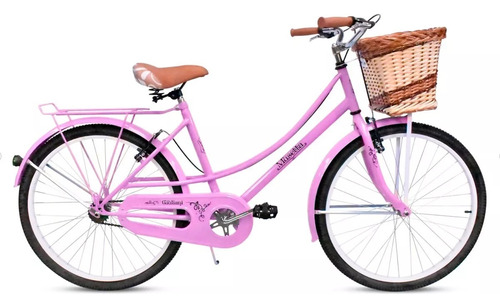 Bicicleta Urbana Femenina Musetta Vintage R24 Freno V-brakes Color Rosa  