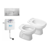 Monaco Corto Bidet Deposito Slendra Tapa Cromo