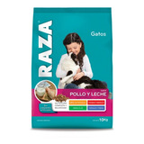 Raza Gato Adulto. Pollo Y Leche 10 Kg