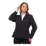 Kit Blazer E Camisete Microfibra Feminino Profissional